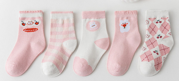 Vaikiškos laisvalaikio kojinės mergaitėms