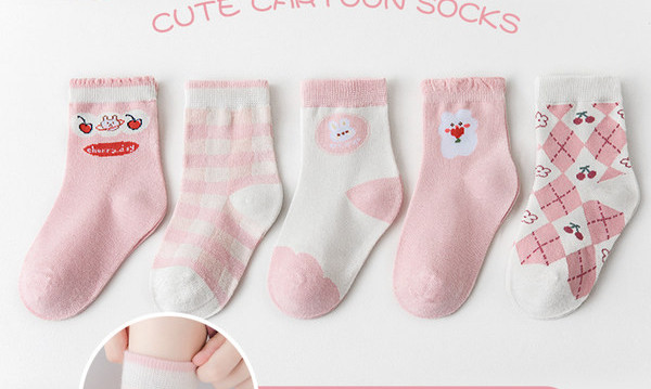 Vaikiškos laisvalaikio kojinės mergaitėms