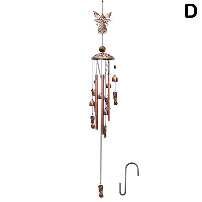 Senovinis metalinis vėjo varpelis paukščių drugelis pastoracinis retro stiliaus kabantis vėjo lauko vamzdis varpelis sodo varpeliai pakabukas pakabukas C R4H2