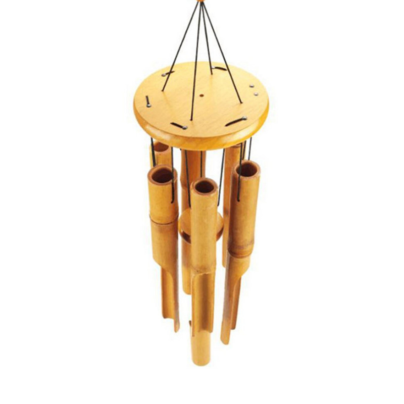 6 toruga õue rahustav heli retro koos konksu sümpaatiaga väljas lõõgastav meloodia aiakaunistus kingitus bambusest tuulekella rippuv ripats