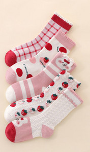 Vaikiškos kojinės mergaitėms - penkių dalių rinkinys