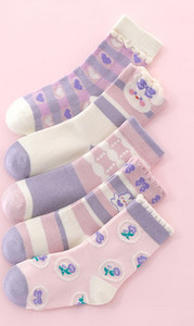 Vaikiškos kojinės mergaitėms - penkių dalių rinkinys