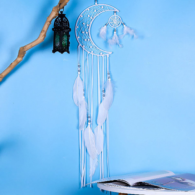 Kültéri szélcsengő nagy, mély hangok elfogó kör alakú fali holdA Catcher kis Drea ablak gyerekeknek Kristálygömbök csillárhoz