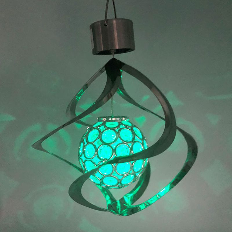 Home Chime LED Schimbator Lumină suspendată Spinner Garden Gazon Lampă de decorare Powered Dropship Culoare solară Curtea de vânt