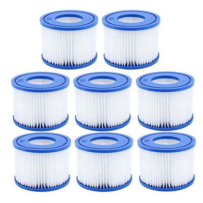 8 бр. филтър за басейн, за Bestway Spa Filter Pump Cartridge Type VI, филтри за гореща вана за Lay-Z-Spa, за филтър Coleman SaluSpa