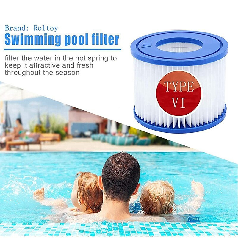 8 vnt baseino filtras, skirtas Bestway SPA filtro siurblio kasetei, VI tipo, kubilo filtrai Lay-Z-Spa, Coleman SaluSpa filtrui