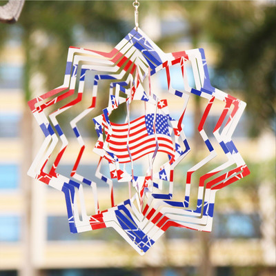 Sfēru mūzika vēja zvans vēja turbīna vēja ritenis metāla loksnes 3D trīs saules enerģijas vēja zvans ananāsu saules tauriņi