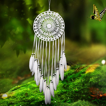 Wind Chime Summer White Large Datcher Dream Vintage Glass Chandelier Wind Chimes Outdoor Solar Color Changer Led Light Lamp