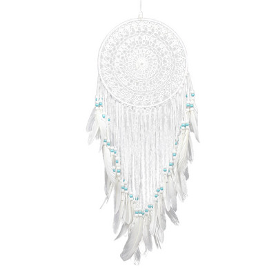Letná zvonkohra, biely veľký luster Datcher Dream Vintage, sklenený luster, zvonkohra, vonkajšia solárna LED lampa, meniaca farbu