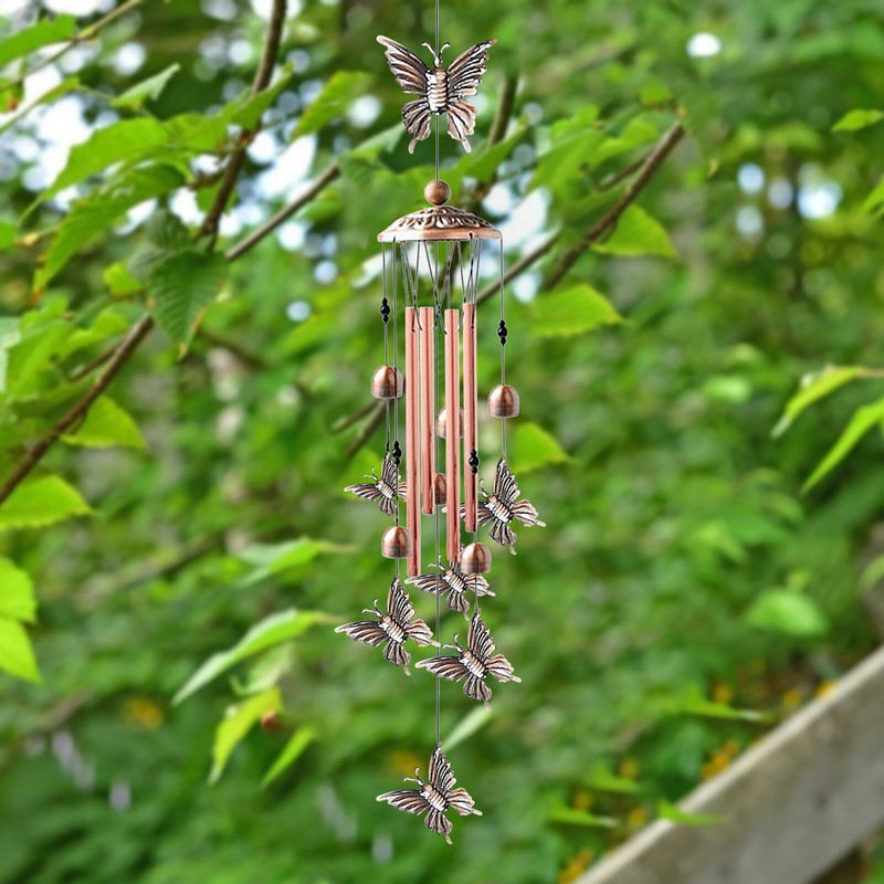 Sírkövek és pillangók fémszellel Mély kertészeti dekorációk Fények Kristály függő csillár egyetlen tartozék