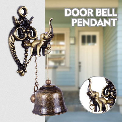 Vyro praradimas prie sienos montuojamas kaimiškas durų skambutis Aukštos kokybės dirbtinis žalvaris Uždega vėjo varpeliai patalpų oro sodintuvo stiklai