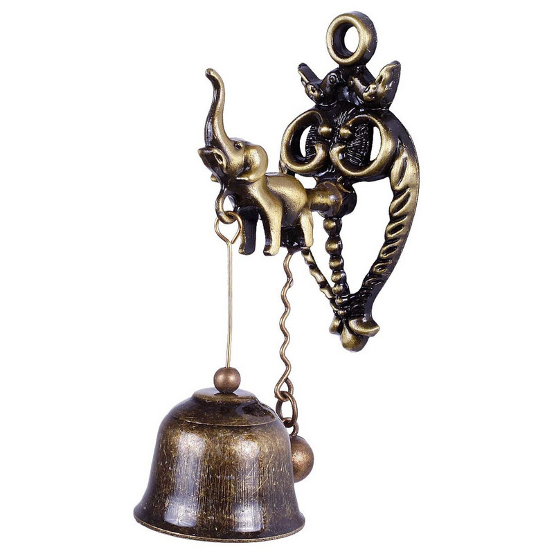 Vyro praradimas prie sienos montuojamas kaimiškas durų skambutis Aukštos kokybės dirbtinis žalvaris Uždega vėjo varpeliai patalpų oro sodintuvo stiklai