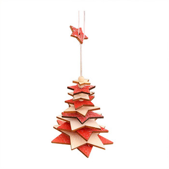 Απώλεια αγαπημένου δώρου Ξύλινο κουδούνι μενταγιόν Χριστουγεννιάτικη διακόσμηση Χριστουγεννιάτικο δέντρο Κρυστάλλινος πολυέλαιος χάντρες με και κήπο
