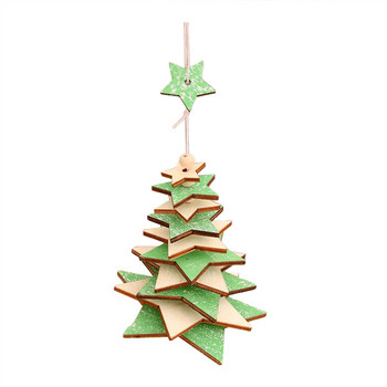 Απώλεια αγαπημένου δώρου Ξύλινο κουδούνι μενταγιόν Χριστουγεννιάτικη διακόσμηση Χριστουγεννιάτικο δέντρο Κρυστάλλινος πολυέλαιος χάντρες με και κήπο