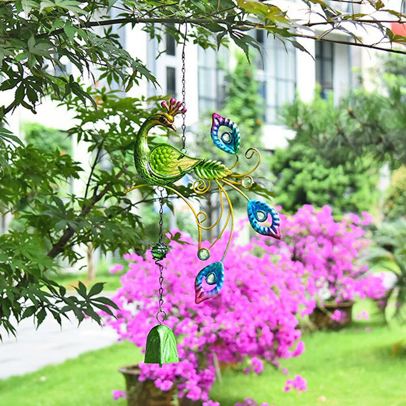 Spalvingi povų formos pakabukas varpelio vėjo varpeliai vidaus lauko balkonas vidaus lauko sodo dekoras kabantis dekoro ornamentas