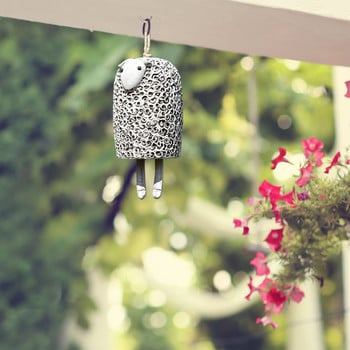 Ρουστίκ Animal Wind Chimes Cartoon Διακόσμηση Κήπου Χαριτωμένο Chimes Wind Bell Ζωική ρητίνη Κήπος μεταλλική διακόσμηση εξωτερικού χώρου