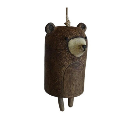 Kaimiški gyvūnų vėjo varpeliai Animacinių filmų kambario sodo apdaila Mieli varpeliai vėjo varpeliai Gyvūnų dervos sodo metalinių durų lauko dekoras