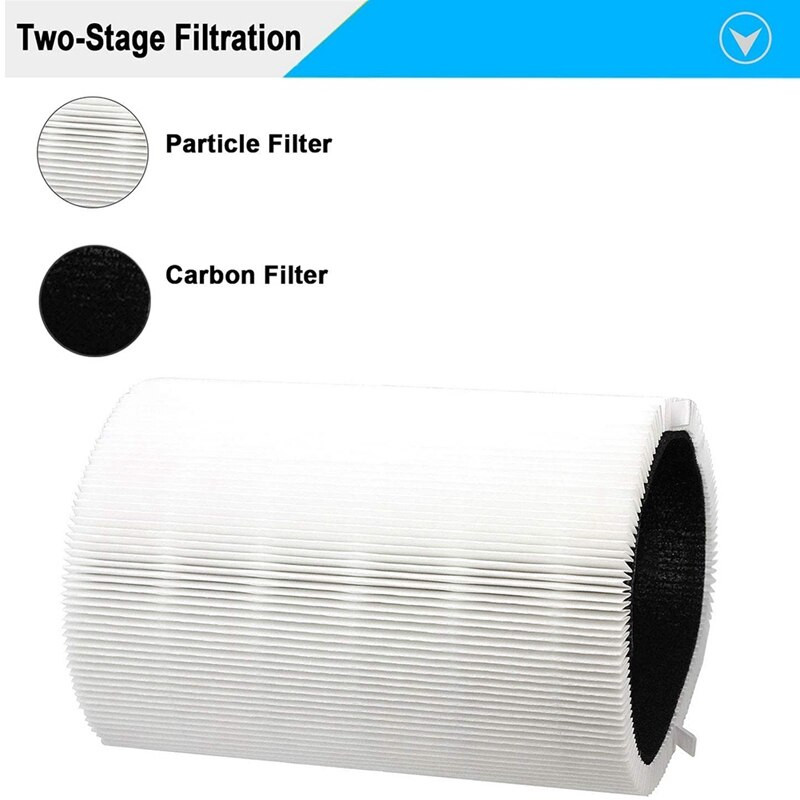 Pakaitinis filtras, suderinamas su Blueair Blue Pure 411 oro valytuvų priedais, dalelių ir aktyvintos anglies filtrais