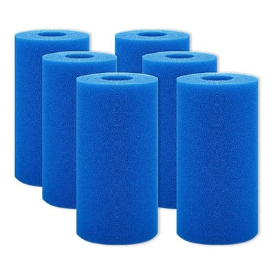 6 kom pjenaste spužve za filtar za Intex tip A pribor za filtar za akvarij za bazen za višekratnu upotrebu koji se može prati