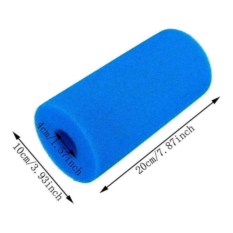 6 kom pjenaste spužve za filtar za Intex tip A pribor za filtar za akvarij za bazen za višekratnu upotrebu koji se može prati