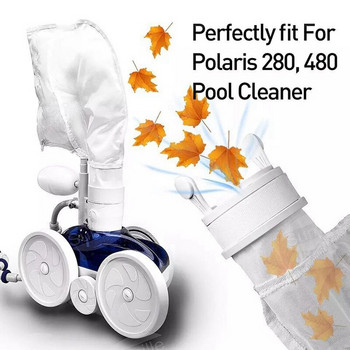 Резервни чанти за почистване на басейни за Polaris 280 480 с гума за почистване на басейни за части на Polaris Pool Cleaner