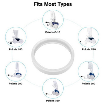 Αντικατάσταση σακουλών καθαρισμού πισίνας για Polaris 280 480 με ελαστικό καθαρισμού πισίνας για εξαρτήματα καθαρισμού πισίνας Polaris