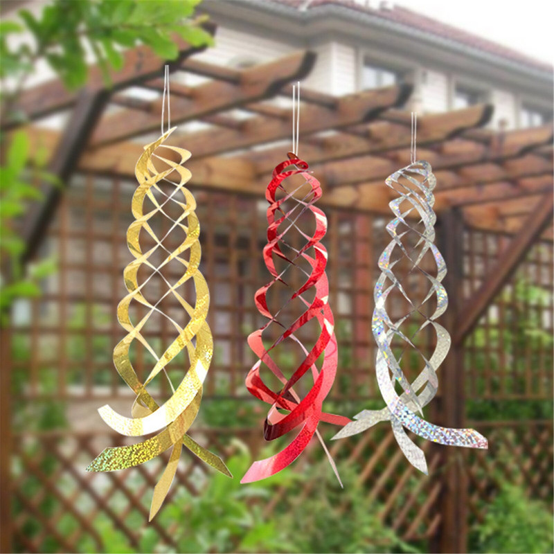 1kom Ptičja vjetrenjača Bird Wind Spinner Reflektirajuća spiralna naprava za plašenje ptica Uređenje doma Vrt Dvorište Dodatak za trijem