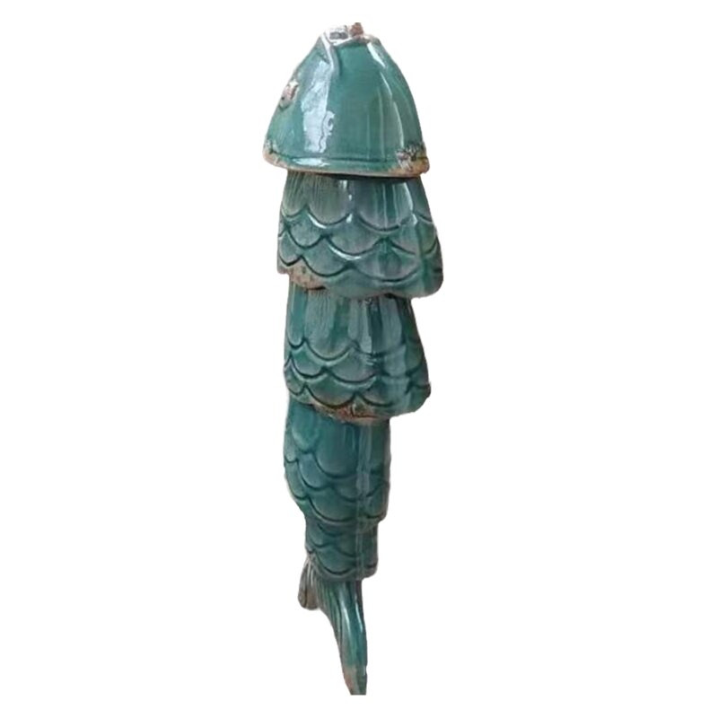 2022 m. naujas spalvingas Koi Fish vėjo varpelis, metalinis vėjo varpelis, kabantis papuoštas pakrantės vėjo varpelis