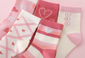 Комплект от пет броя детски чорапи за момичета