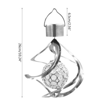 Лампа Декорация Спиннер Двор Тревна площ Дропшипинг Висяща градина Дом Променящ се цвят LED светлина Захранван от камбанка Слънчев вятър