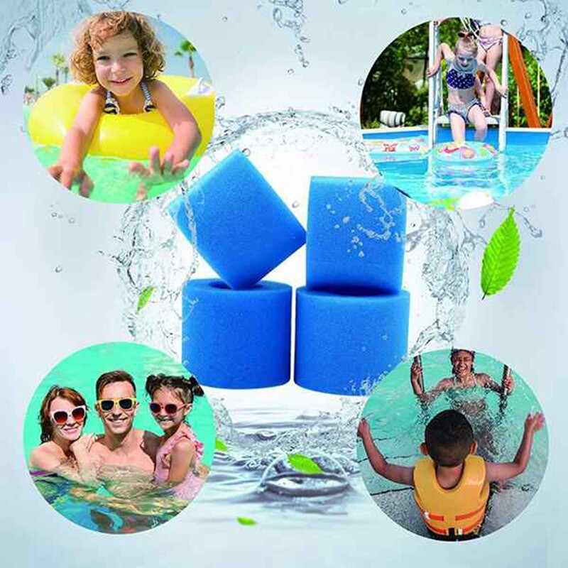 4 Pack Type I baseino filtro kasetės kempinė Bestway/Intex baseino siurbliui, baseino filtro daugkartinio naudojimo plaunama siurblio kempinė