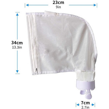 Αντικατάσταση τσάντας 3 τεμαχίων με φερμουάρ Ταιριάζει για τσάντες καθαρισμού πισίνας Polaris 280.480 φίλτρου για όλες τις χρήσεις