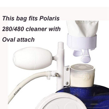 3PCS Резервна чанта с цип Подходяща за Polaris 280,480 Pool Cleaner Универсална филтърна торба Чанти за почистване на басейни