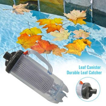 Πισίνα Cleaner Leaf Catcher Leaf Suction Tank Pool Skimmer Filter Storage Clean Leaves with Filter Basket 24cm Σωλήνας