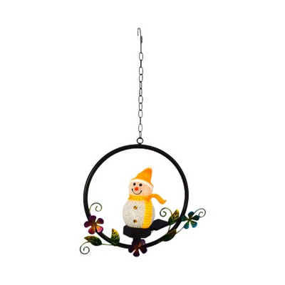 LED saulės energija varomas sodo apšvietimas sniego senio formos vandeniui atsparus lauke kabantis šviesus vestuvių vakarėlio pasakų šviesų dekoracijos