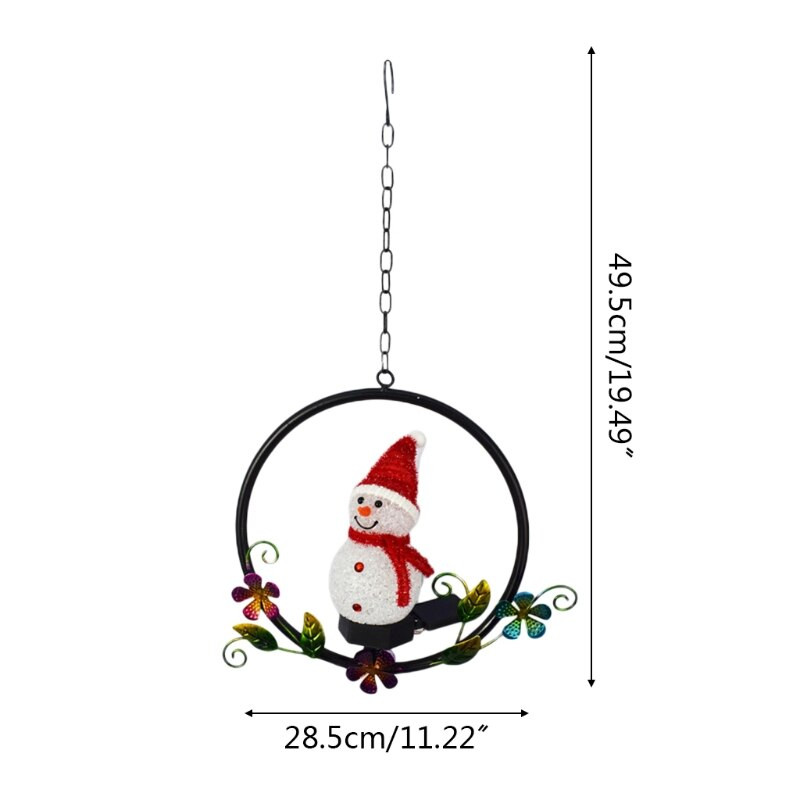 LED saulės energija varomas sodo apšvietimas sniego senio formos vandeniui atsparus lauke kabantis šviesus vestuvių vakarėlio pasakų šviesų dekoracijos