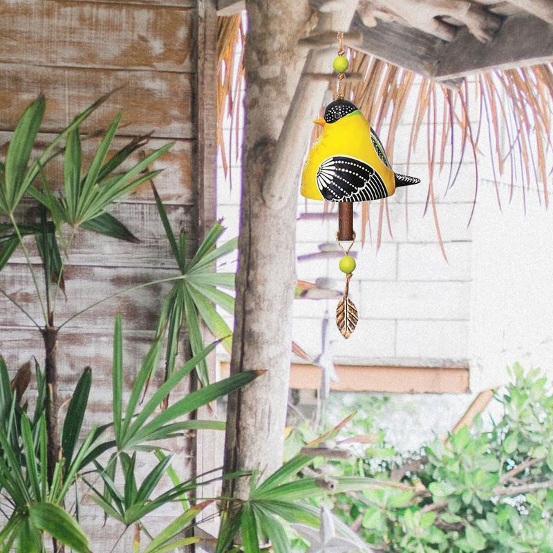 Vėjo varpeliai lauke Creative Resin Bird Song Bell Paukščių vėjo varpelis lauke Patio Verandos Sodo Kieme Kolibrių balandžiai