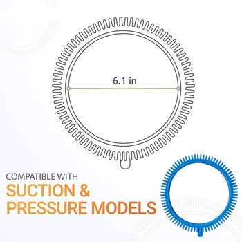 2 бр. 896584000-143 Син комплект предни гуми отпред със супер гърбица, за уред за почистване на басейни 2X, 4X, притискащи колела за Hayward Phoenix