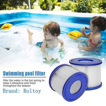 2бр. Филтър за басейн, За Bestway Spa Filter Pump Cartridge Type VI, Филтри за гореща вана за Lay-Z-Spa, За филтри Coleman Saluspa