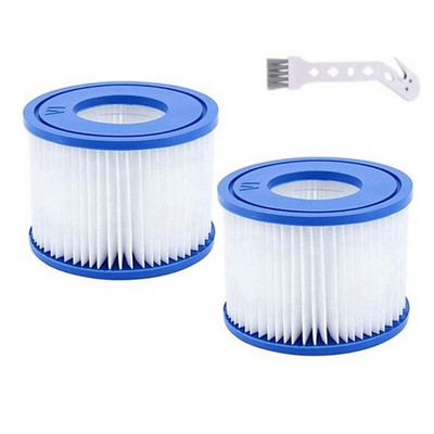 2бр. Филтър за басейн, За Bestway Spa Filter Pump Cartridge Type VI, Филтри за гореща вана за Lay-Z-Spa, За филтри Coleman Saluspa