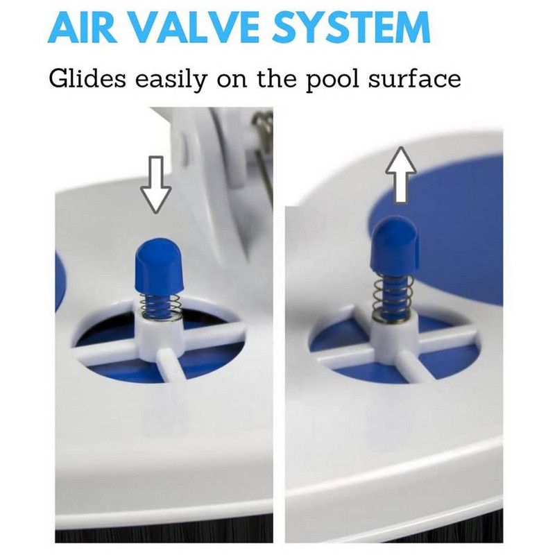 Cap de aspirator pentru piscine supraterane cu lățime de 13 inchi, perie pentru aspirator, instrumente pentru curățarea piscinei de uz casnic