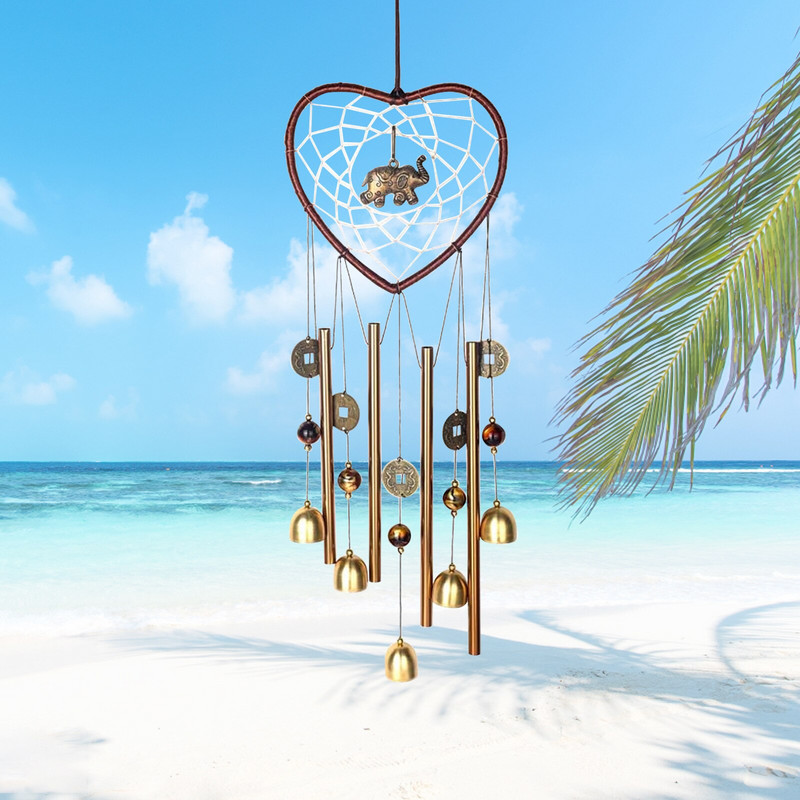 Clopoței de vânt în aer liber, metal, candelabru de interior, cristale, lacrimă, 50 mm, clopoței de vânt extra mari, în aer liber, ton profund, redă muzică reală