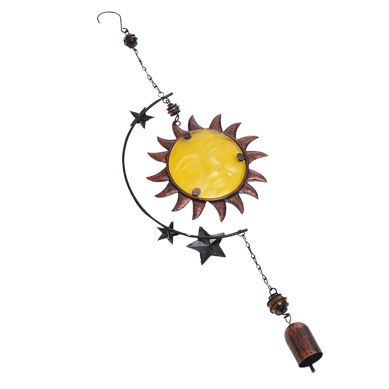 Školjke Wind Chimes Sobno staklo Osobnost Kreativni privjesak Privjesak Željezo Metalni vjetar Sunce Vrtne kuglice Na otvorenom Velika fotografija Mobilni