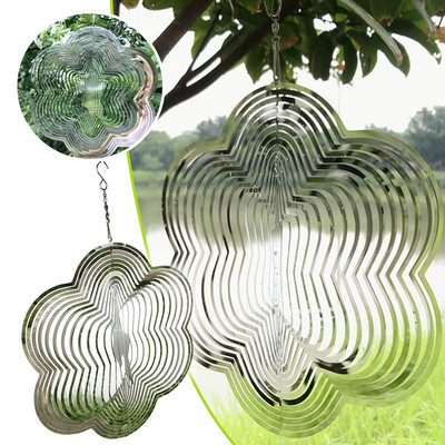 Dolphin Wind Chimes Svjetli noću Vjetrena zvona s efektom tekućeg svjetla 3D Držač kristala za kamenje Viseća zvona od školjki
