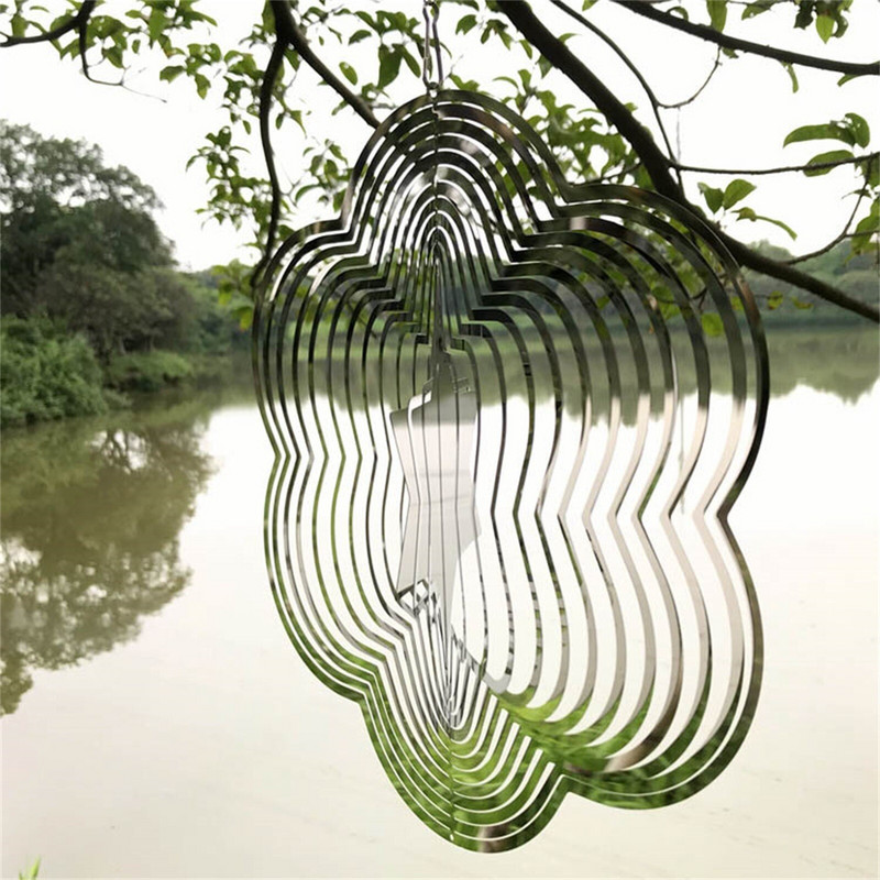 Dolphin Wind Chimes Svjetli noću Vjetrena zvona s efektom tekućeg svjetla 3D Držač kristala za kamenje Viseća zvona od školjki