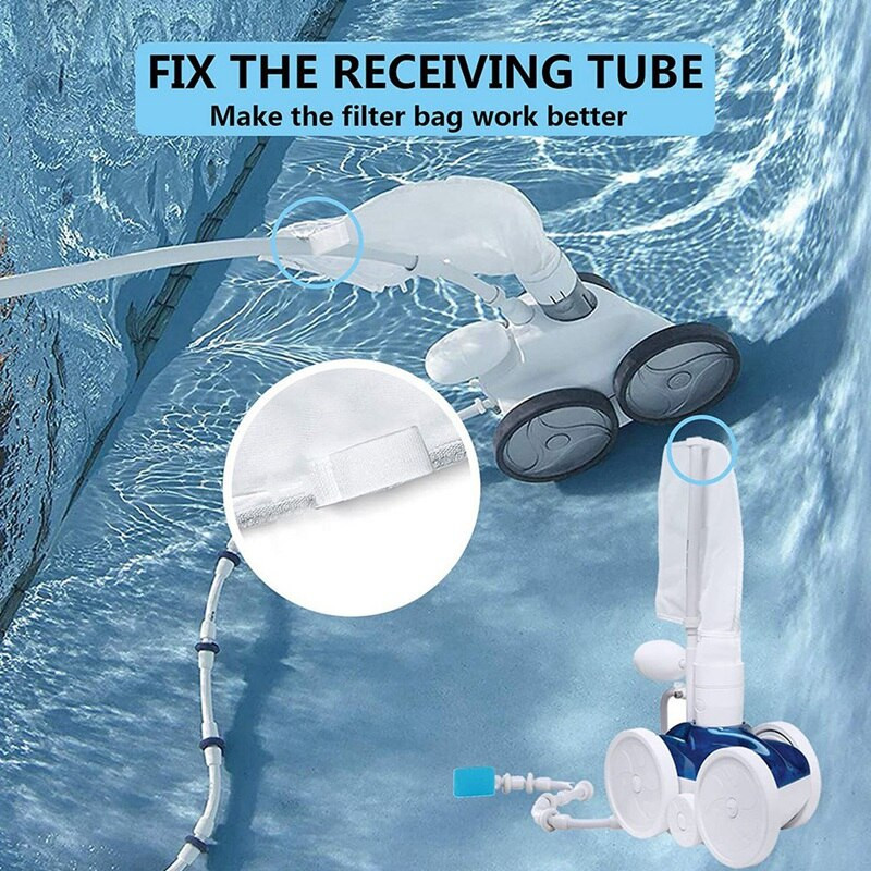 3 vnt. keitimo maišelis su užtrauktuku, tinka Polaris 280 480 baseino valikliui universaliam filtravimo maišeliui baseino valikliui