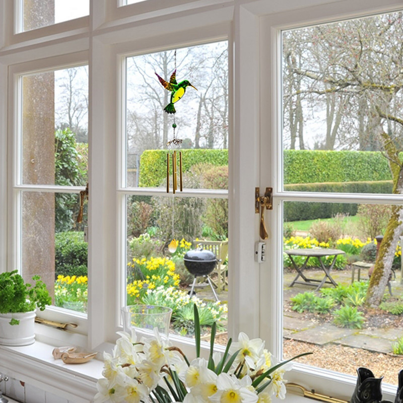 Csengőhangok az együttérzésért Kert Udvar Kristály dekoráció Kültéri függő harangjátékok széldíszek Otthon Autós harangok Férj emlékmű
