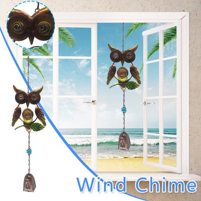 Led Hummingbird Wind Chimes Dugi po dužini Veliki Chime Wind Bell Viseći ukrasi za trijem Vanjski vrtni ukrasi Svjetla