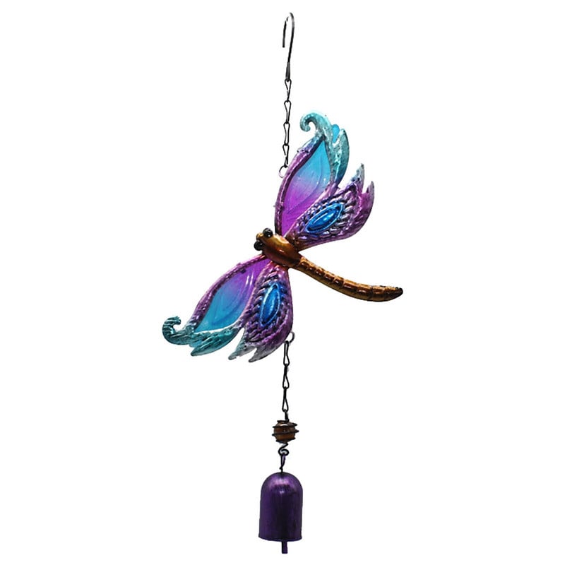 Bakina zvončića na vjetar Balkonsko zvonce Iron D Wind Glass Crafts Mali zvončići na vjetar za dvorište Solar Powe Hummingbird Mobile