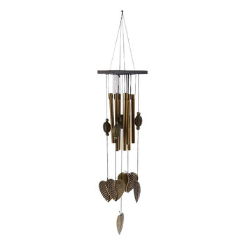 Stain Glass Wind Chimes Outdoor -Grass Woven For Garden Ύφασμα -παλαίωση διαπερατά και εξωτερικά ηλιακά φώτα πεταλούδες Mini Chimes